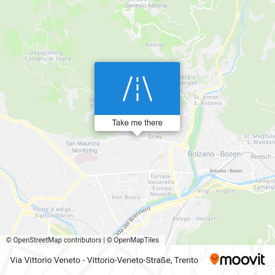 Via Vittorio Veneto - Vittorio-Veneto-Straße map