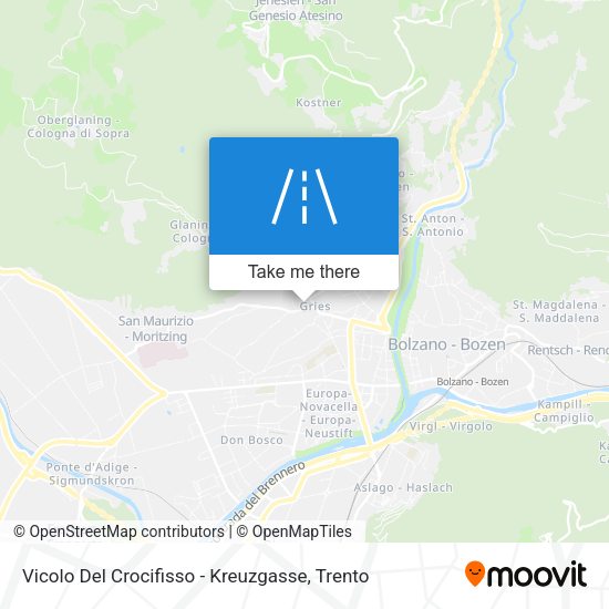 Vicolo Del Crocifisso - Kreuzgasse map