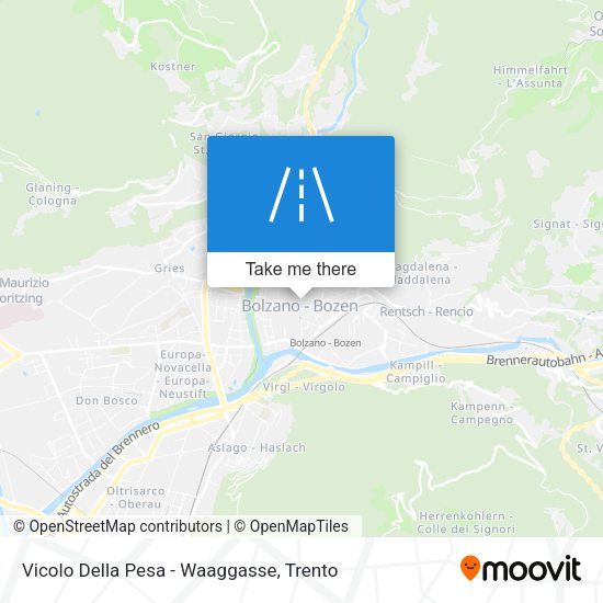 Vicolo Della Pesa - Waaggasse map