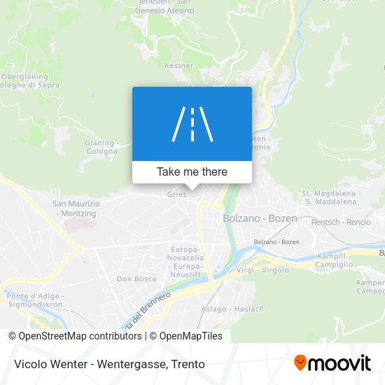 Vicolo Wenter - Wentergasse map