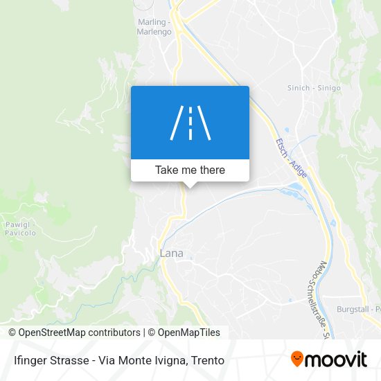 Ifinger Strasse - Via Monte Ivigna map