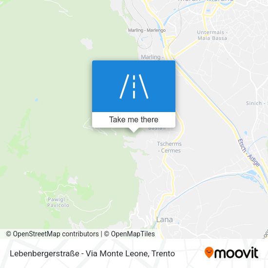 Lebenbergerstraße - Via Monte Leone map