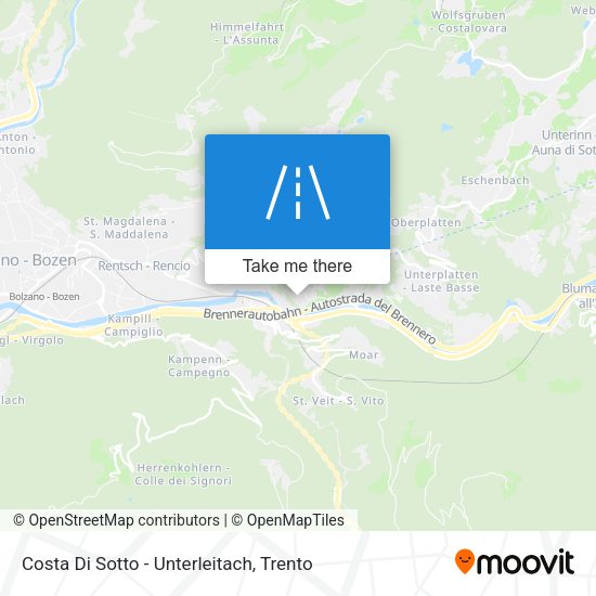 Costa Di Sotto - Unterleitach map