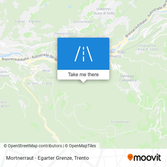 Mortnerraut - Egarter Grenze map