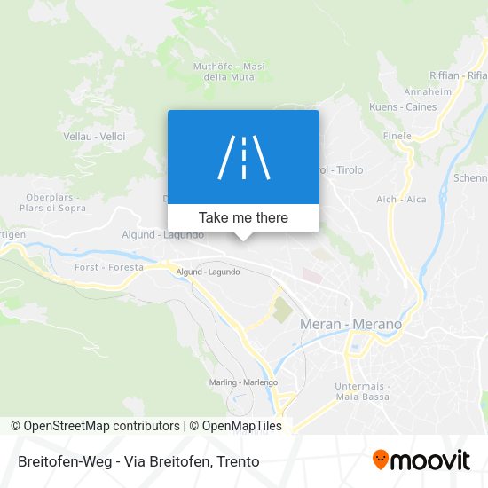 Breitofen-Weg - Via Breitofen map