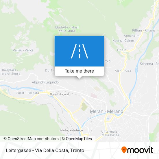 Leitergasse - Via Della Costa map