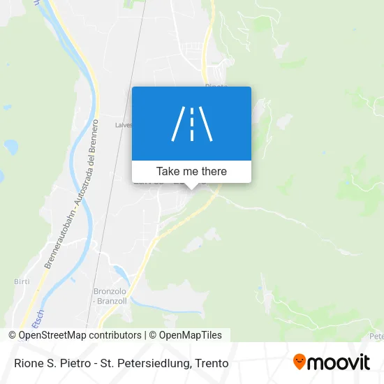 Rione S. Pietro - St. Petersiedlung map