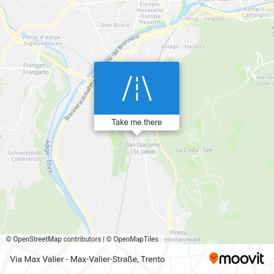 Via Max Valier - Max-Valier-Straße map