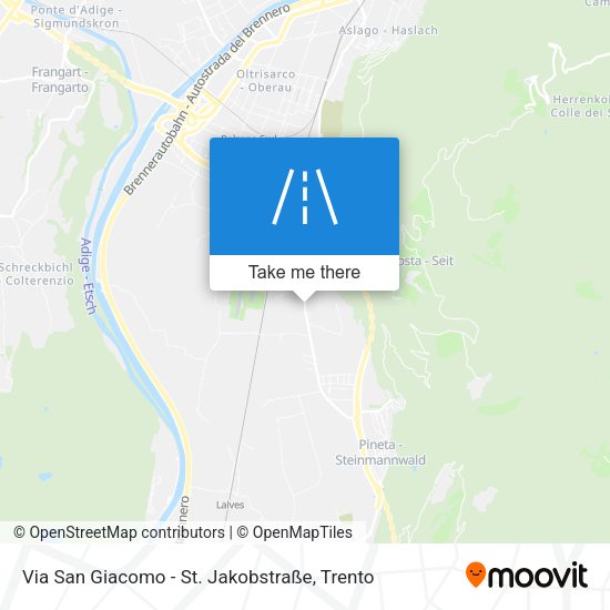 Via San Giacomo - St. Jakobstraße map