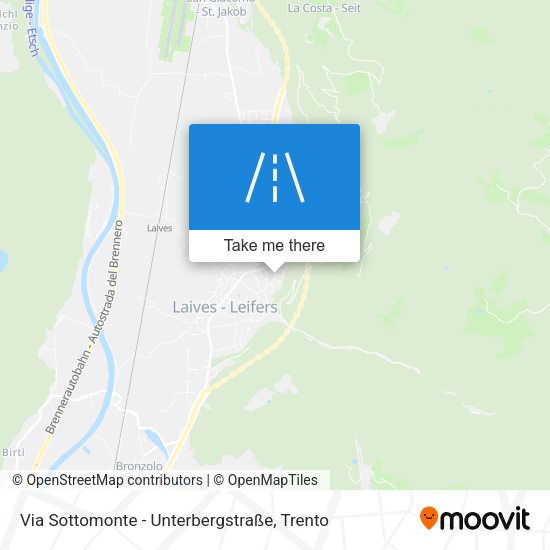 Via Sottomonte - Unterbergstraße map
