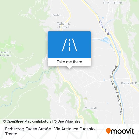 Erzherzog-Eugen-Straße - Via Arciduca Eugenio map