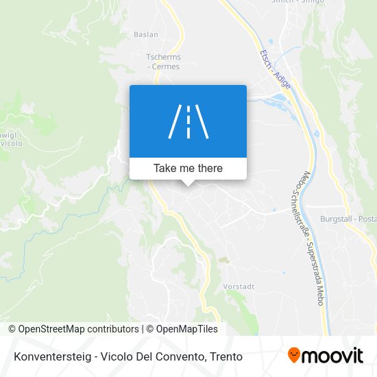 Konventersteig - Vicolo Del Convento map