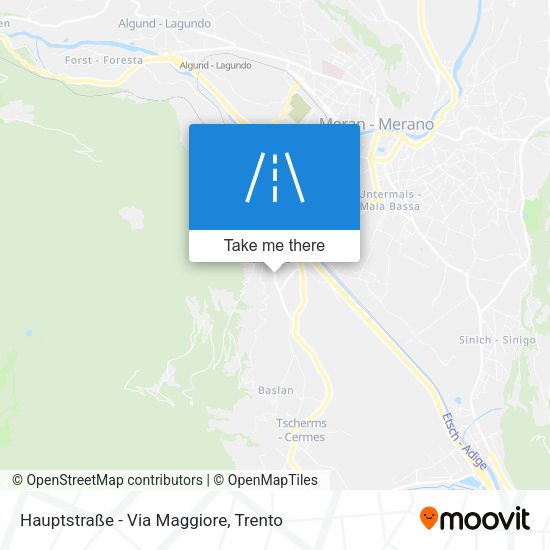 Hauptstraße - Via Maggiore map