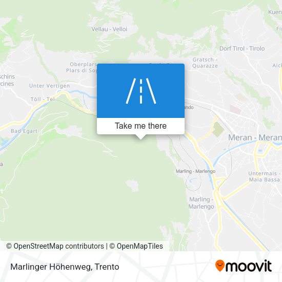 Marlinger Höhenweg map