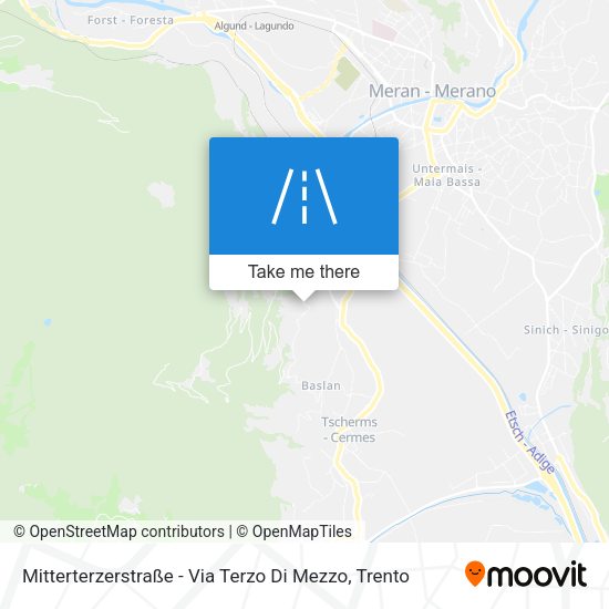 Mitterterzerstraße - Via Terzo Di Mezzo map