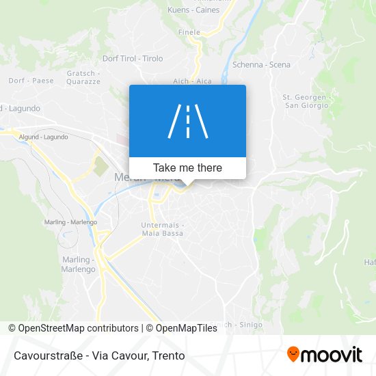 Cavourstraße - Via Cavour map