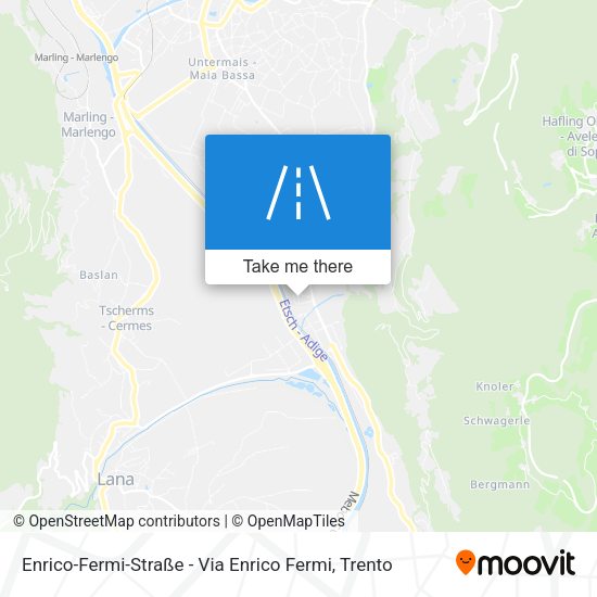 Enrico-Fermi-Straße - Via Enrico Fermi map