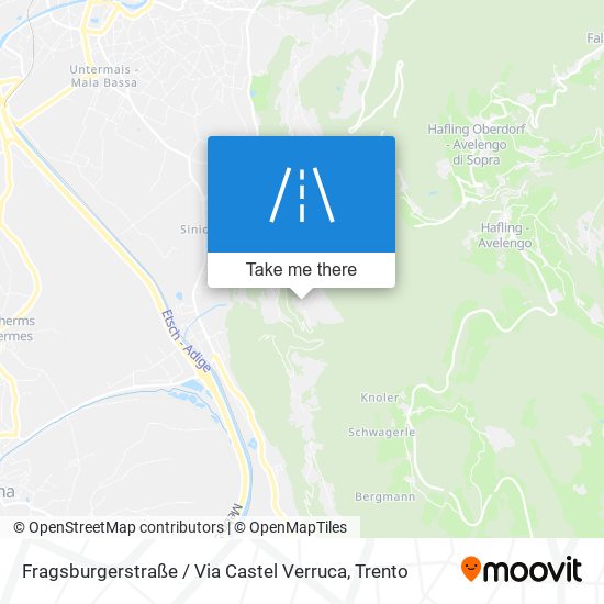 Fragsburgerstraße / Via Castel Verruca map