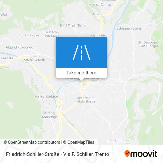 Friedrich-Schiller-Straße - Via F. Schiller map