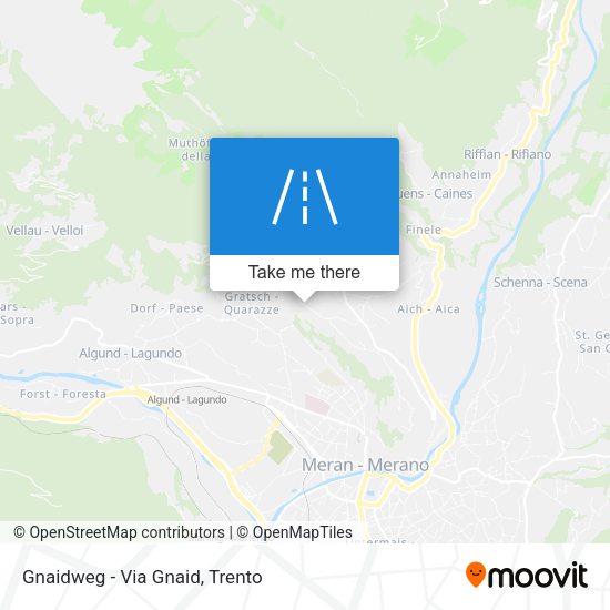 Gnaidweg - Via Gnaid map