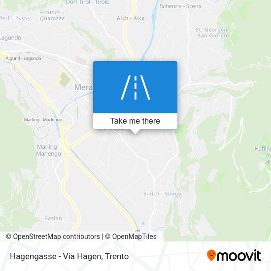 Hagengasse - Via Hagen map