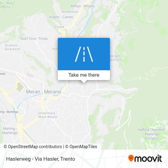 Haslerweg - Via Hasler map