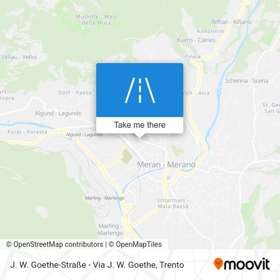 J. W. Goethe-Straße - Via J. W. Goethe map