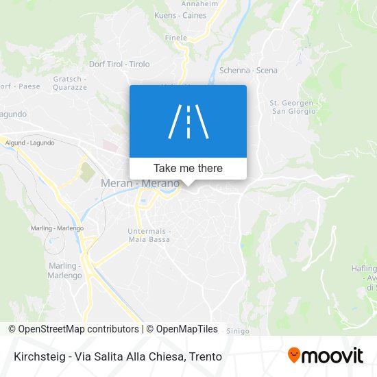 Kirchsteig - Via Salita Alla Chiesa map