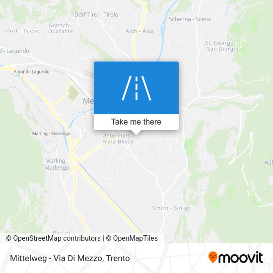 Mittelweg - Via Di Mezzo map