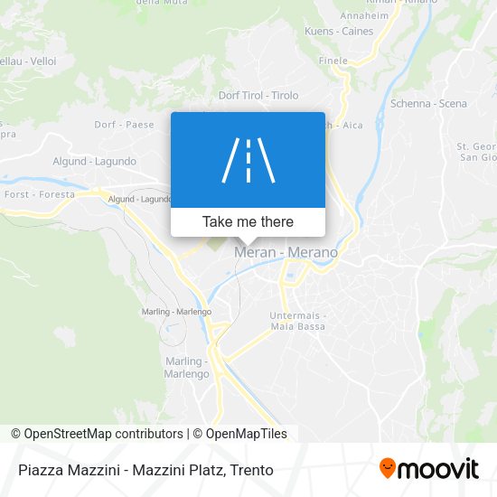 Piazza Mazzini - Mazzini Platz map