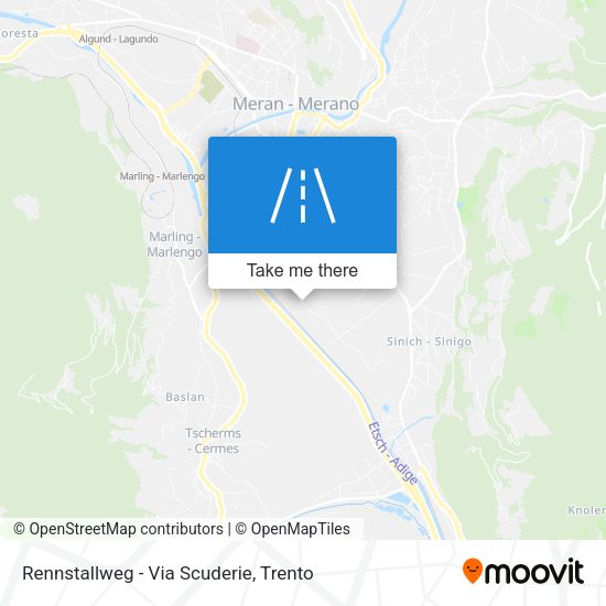 Rennstallweg - Via Scuderie map
