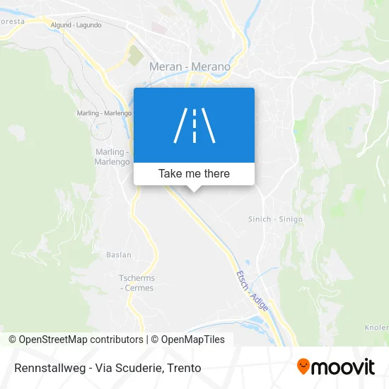 Rennstallweg - Via Scuderie map