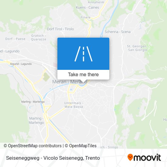 Seiseneggweg - Vicolo Seisenegg map