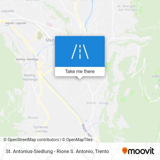 St. Antonius-Siedlung - Rione S. Antonio map