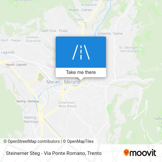 Steinerner Steg - Via Ponte Romano map