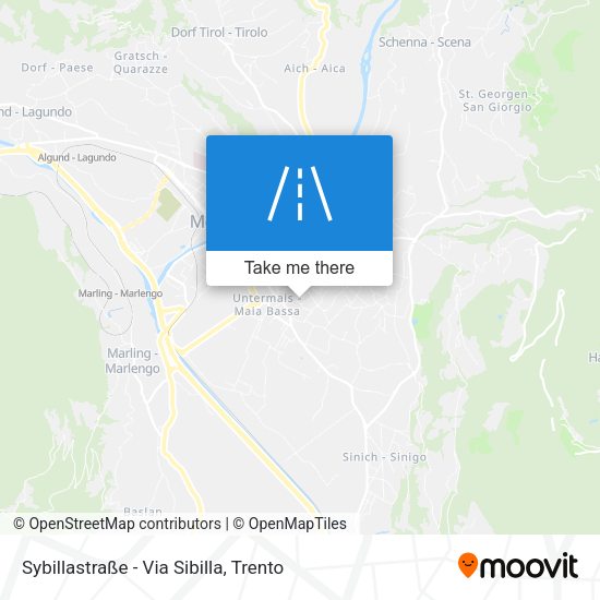 Sybillastraße - Via Sibilla map