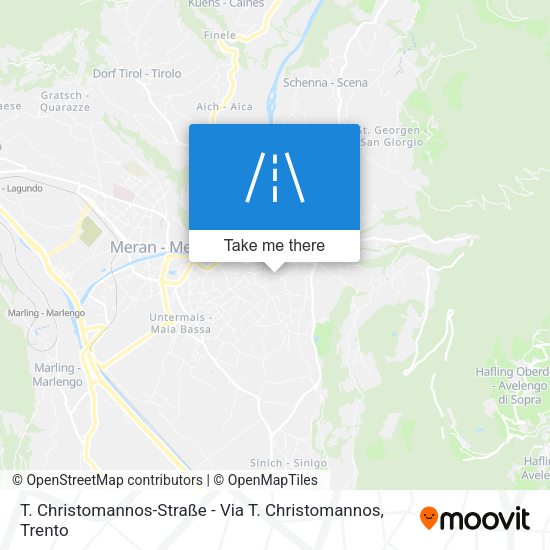 T. Christomannos-Straße - Via T. Christomannos map