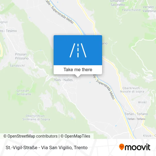 St.-Vigil-Straße - Via San Vigilio map
