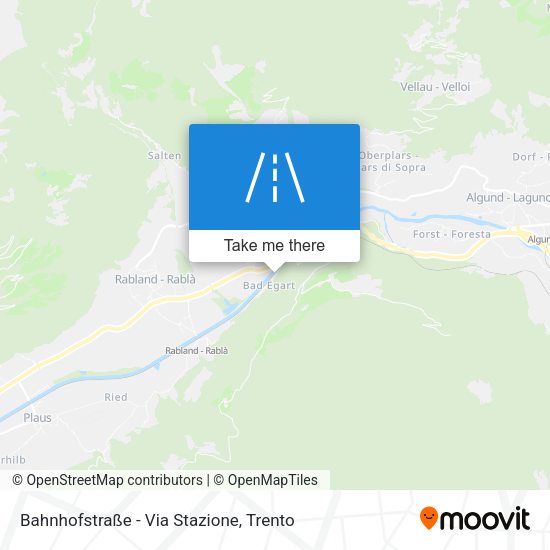 Bahnhofstraße - Via Stazione map