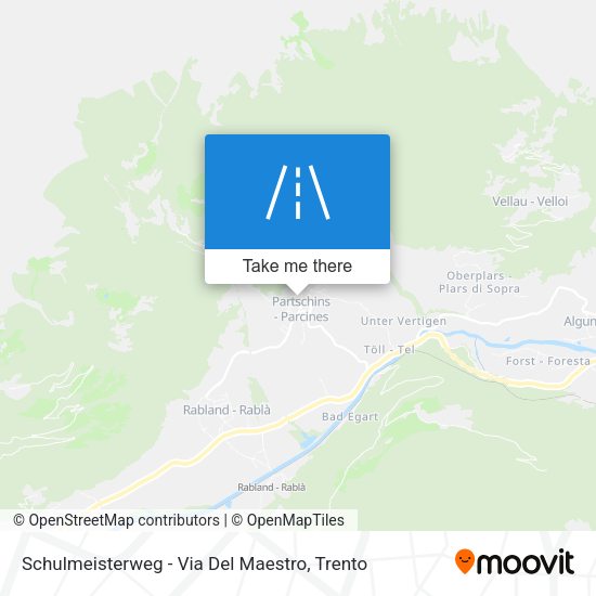 Schulmeisterweg - Via Del Maestro map