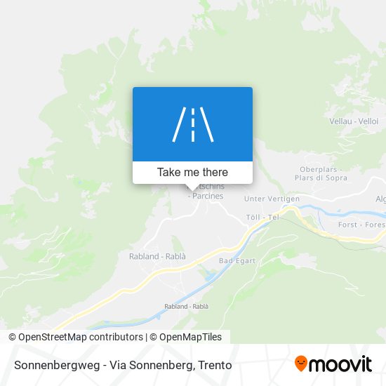 Sonnenbergweg - Via Sonnenberg map