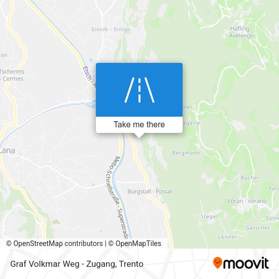 Graf Volkmar Weg - Zugang map