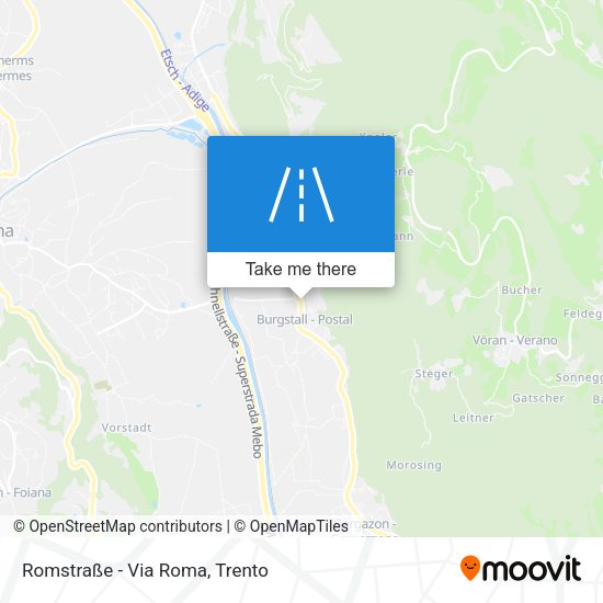 Romstraße - Via Roma map