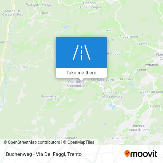 Buchenweg - Via Dei Faggi map
