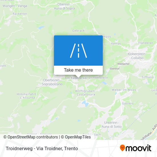 Troidnerweg - Via Troidner map