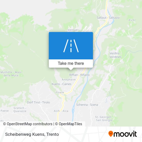 Scheibenweg Kuens map
