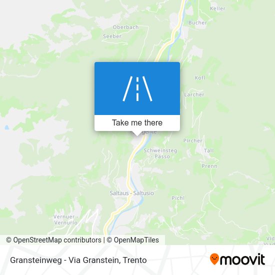Gransteinweg - Via Granstein map