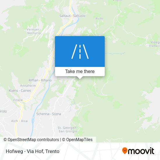 Hofweg - Via Hof map