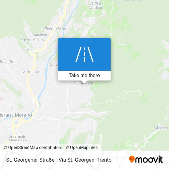 St.-Georgener-Straße - Via St. Georgen map