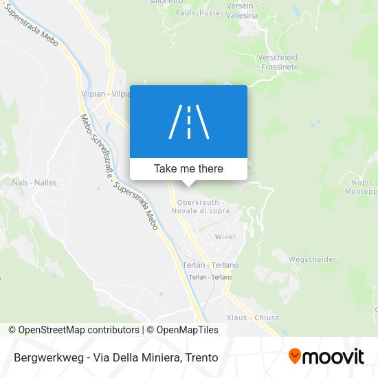 Bergwerkweg - Via Della Miniera map